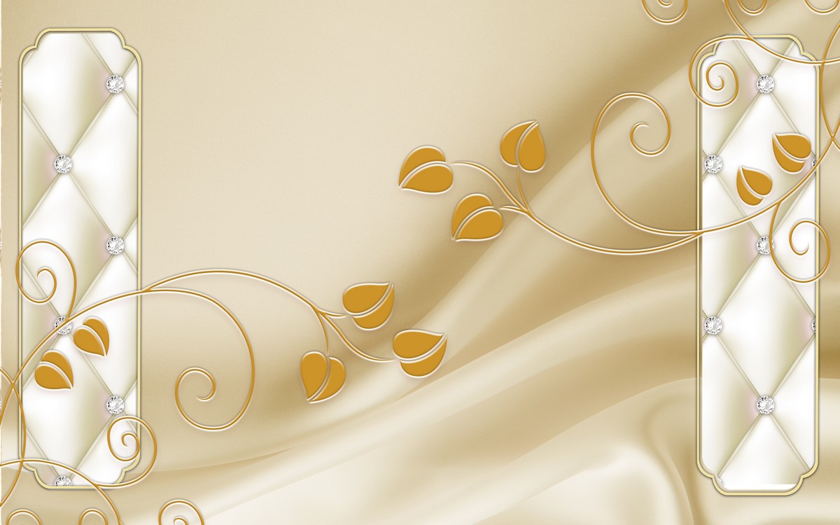 Фреска Кремовые узоры